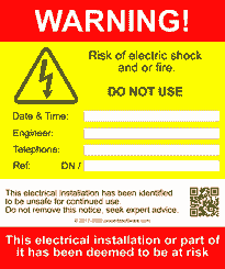 Electrical Danger Notice – Danger Notice (DN)