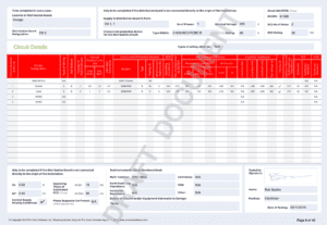 Electrical Certification Software