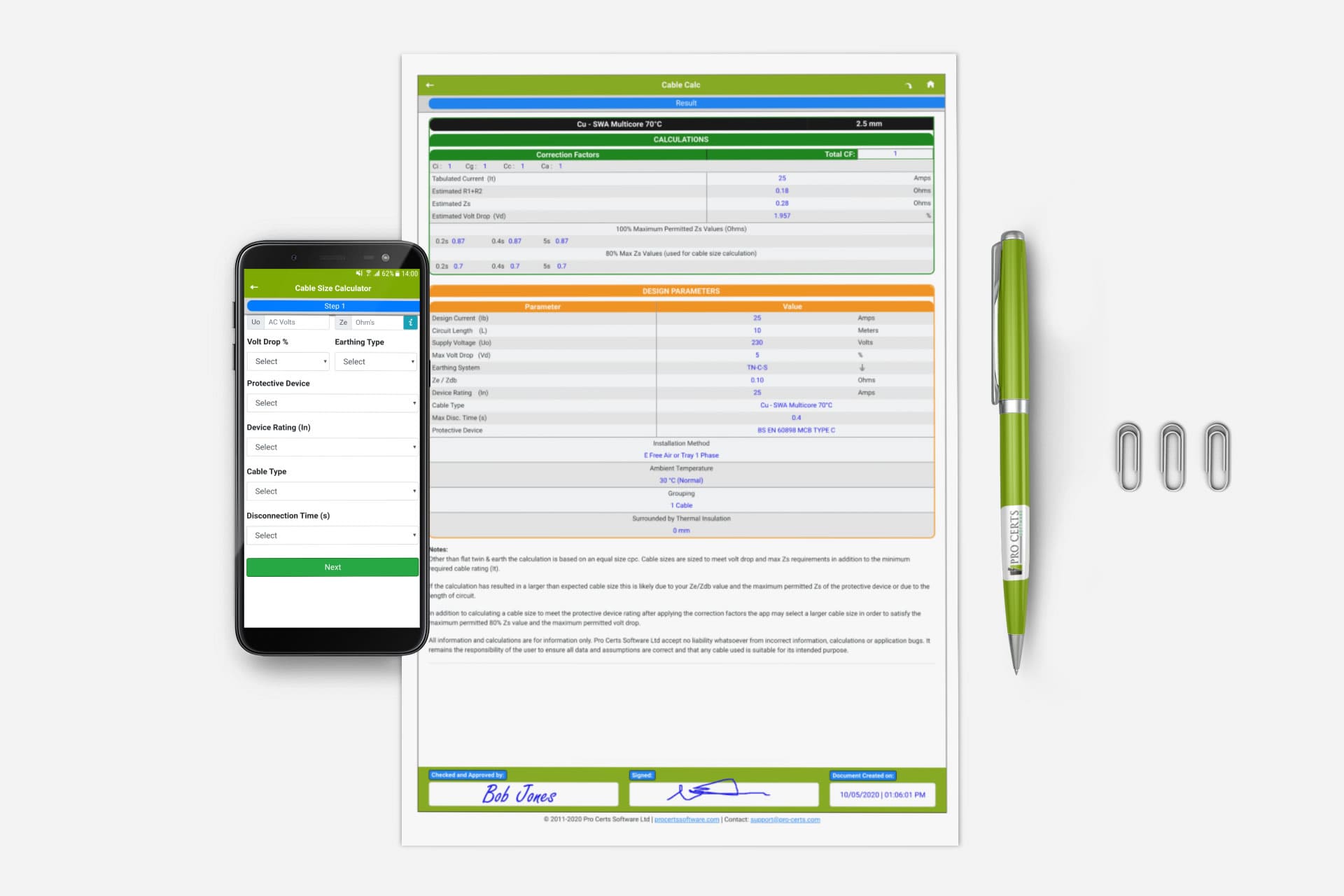 Cable Calculator App Updated – May 2020