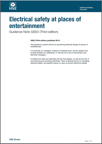 HSE Guidance Note GS50