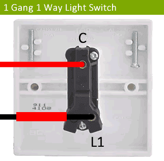 1 way light switch wiring