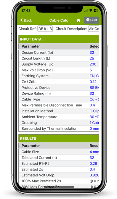 Cable Size Calculator - Cable Calc