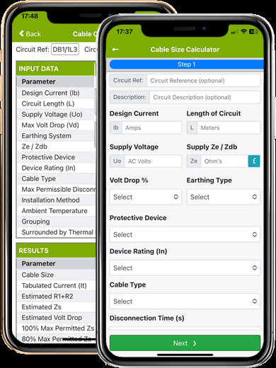Cable Size Calculator - Cable Calc App