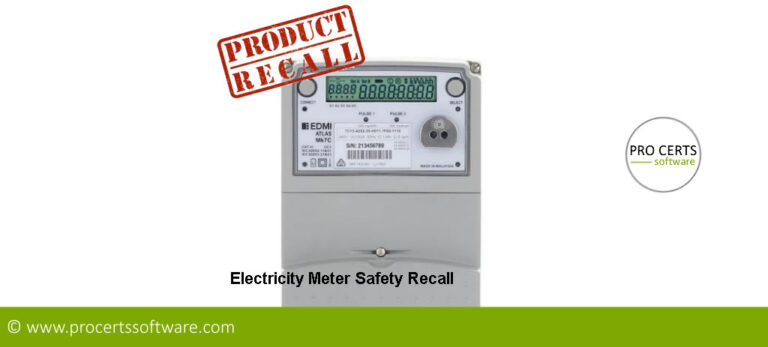 Smart meter safety recall