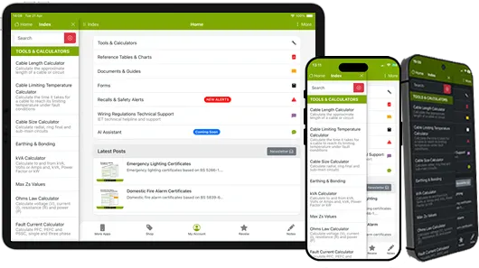 Electrical Apps & Certification Software - Pro Certs Software Ltd
